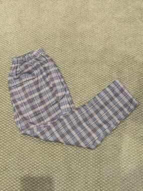 brown plaid pants